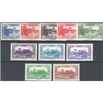 Gran Liban - Colonie Francesi - 1930/31 - P.A. Aereo su paesaggi, serie n° 39/48. Cat. € 38 (*)