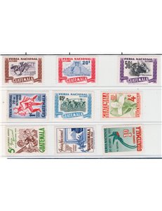 Guatemala - 1953 - Fiera Nazionale, serie n° 189/97. Cat. € 85 (**)