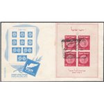 Israele - 1949 - BF Esposizione Filatelica di Tel Aviv su FDC, n° 1