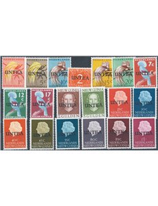 Nuova Guinea Olandese - Amministrazione - O.N.U. - 1962 - Francobolli di Olanda del 1950/60 con soprast. “Unitea” la serie. Cat.