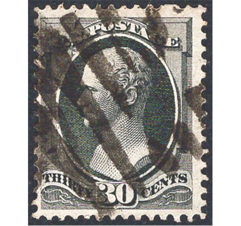 U.S.A. - 1870/82 - Alexander Hamilton 30 c. nero, n° 48. Cat. € 250 (U)