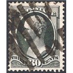 U.S.A. - 1870/82 - Alexander Hamilton 30 c. nero, n° 48. Cat. € 250 (U)
