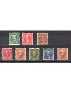 U.S.A. - 1898 - Effigie dei presidenti, serie n° 142/148 + 147a. Cat. € 1.200++ (**)