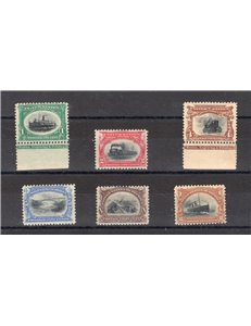 U.S.A. - 1901 - Esposizione Pan-Americana di Buffalo, serie n° 158/63. Cat. € 1.550 (**)