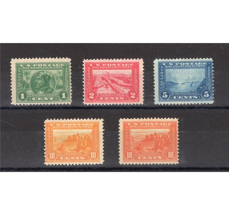 U.S.A. - 1913 - Esposizione Panama - Pacif, serie n° 271/75. Cat. € 1.400 (**)