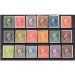 U.S.A. - 1917/19 - Effigi presidenti, serie n° 336/53. Cat. € 1.448 (**)