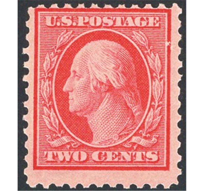 U.S.A. - 1917 - 2 c. carminio presidenti, n° 354. Cat. € 1.100 (**)