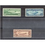 U.S.A. - 1930 - P.A. Primo volo in America del Zeppelin, serie n° 13/15. Cat. € 3.550 (**)