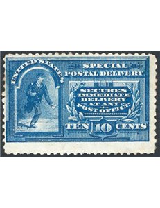 U.S.A. - 1885 - Espresso Fattorino in corsa, n° 1. Cat. € 775 (*)