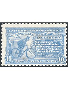 U.S.A. - 1914 - Espresso 10 c. oltremare, n° 9. Cat. € 325 (*)