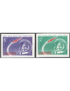 Vietnam del Nord - 1961 - Gagarin non dent., serie n° 228/29. Cat. € 65 (**)