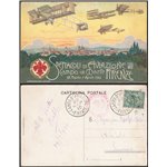 Italia Regno - Precursori e Pionieri - 29/03/1910 - Firenze Spettacoli di Aviazione, cartolina della manifestazione affrancata c