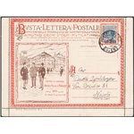 Italia Regno - 12/7/1921 - Busta lettera postale da Ponte Lambro per Napoli affrancata con BLP 25 c. azzurro del 1° tipo n° 3. A