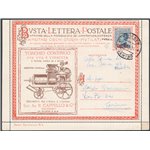Italia Regno - 2/11/1921 - Busta lettera postale da Trieste per Torino affrancata con BLP 25 c. azzurro 1° tipo n° 3. Arrivo al 