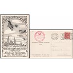Italia Regno - 7/6/1926 - Padova Settimana Aviatoria, cartolina voli passeggeri, Sass. voli n° 64. Cat. € 125