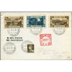 Italia Regno - 27/6/1936 - Lettera filatelica affrancata con serie erinnofila emessa in occasione della "IX Fiera Filatelica Tos