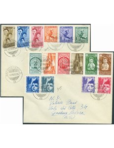 Italia Regno - 18/5/1938 - 2 Lettere di matrice filatelica da Brescia Edolo per Gardone affrancate: una con serie ordinaria Colo