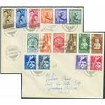 Italia Regno - 18/5/1938 - 2 Lettere di matrice filatelica da Brescia Edolo per Gardone affrancate: una con serie ordinaria Colo
