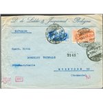 Italia Regno - 1941 - Lettera da Bologna per Monaco (Germania), con Asse 1,25 £ n° 457 + Ex 2,50 £ n° 16. Al verso fascetta di c