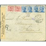 Uff. Post. all'Estero - Levante - Smirne - 2/3/1921 - Raccomandata da Smirne per la Germania (Dresda) affrancata con Michetti 25