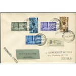 Colonie Italiane - Emissioni Generali - 19/6/1934 -  Lettera filatelica raccomandata espresso da Tripoli per Roma affrancata con