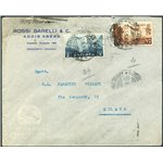 Colonie Italiane - A.O.I. - 10/9/39 - Lettera per via aerea da Addis Abeba per Milano viaggiata in tariffa ed affrancatura con 7