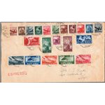 Italia Repubblica - 28/1/1946 - Bella lettera espresso da Asti per Napoli  (ditta filatelica E.J. Ravel) affrancata con “Democra