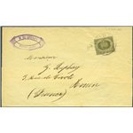 San Marino - 19/5/1895 - Fascetta di Giornale, da S. Marino per Rouen (Francia) spedita dalla ditta "M. De Sperati" fondata dal 