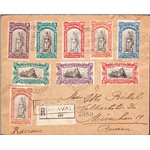 San Marino - 24/8/1923 - Raccomandata da S. Marino per Monaco (Germania) affrancata con serie “Pro Combattenti”, n° 54/62. Al ve