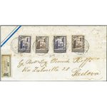 San Marino - 28/5/1933 - Raccomandata da S. Marino per Padova affrancata con serie "Convegno Filatelico" ed annullata il 1° gior