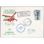 Voli - Elicottero - 27/4/1954 - 1° Volo Milano - Torino, n° 578. Cat. € 40 