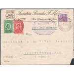 Voli Zeppelin - Brasile - 6/7/1933 - Crociera Sud America - Europa aerogramma da San Paolo per Chieti, Singer n° 220A 