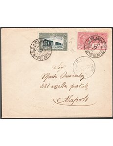 Annulli di Navigazione - Spedizioni Polari dirigibile Italia - 25/05/1928 - Lettera partita dalla nave “Città di Milano” per Nap