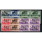 1947 - Trieste A, P.A. Democratica, serie n° 1/6 in quartina. Cert.: IC. Cat. € 1.150 (**)