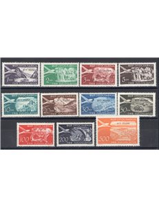 1954 - Trieste B, P.A. Definitiva, serie n° 21/31. Cert.: IC. Cat. € 320 (**)