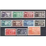 1954 - Trieste B, P.A. Definitiva, serie n° 21/31. Cert.: IC. Cat. € 320 (**)