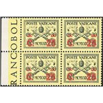 1931 - Giallino in quartina, n° 14. Cat. € 65 (**)