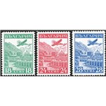 Bulgaria - 1932 - P.A. Esposizione aerea a Strasburgo, serie n° 12/14. Cert.: Biondi. Cat. € 658 (**)