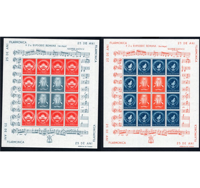 Romania - 1946 - BF Filarmonica, serie n° 28/29 (**)