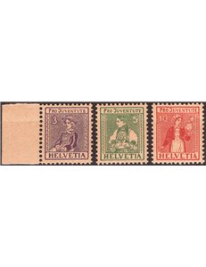 Svizzera - 1917 - Pro Juventute, serie n° 154/56. Cat. € 115 (**)