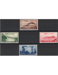 Giappone - 1936 - Parchi nazionali, serie n° 227/30. Cat. € 120 (**) 