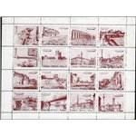 1933 - Crociera Zeppelin Erinnofili la serie di 6 foglietti in colori diversi emessi in occasione dell'evento