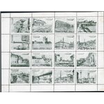 1933 - Crociera Zeppelin Erinnofili la serie di 6 foglietti in colori diversi emessi in occasione dell'evento
