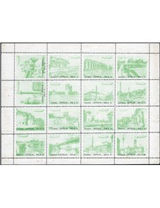 1933 - Crociera Zeppelin Erinnofili la serie di 6 foglietti in colori diversi emessi in occasione dell'evento