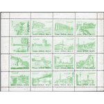 1933 - Crociera Zeppelin Erinnofili la serie di 6 foglietti in colori diversi emessi in occasione dell'evento