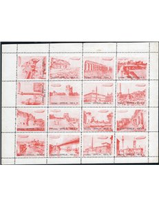1933 - Crociera Zeppelin Erinnofili la serie di 6 foglietti in colori diversi emessi in occasione dell'evento