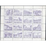 1933 - Crociera Zeppelin Erinnofili la serie di 6 foglietti in colori diversi emessi in occasione dell'evento