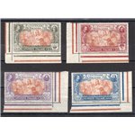 1923 - Propaganda Fide, serie n° 131/34 angolo di foglio. Cat. € 95 (**)