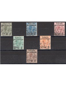 1890 - Valevole per le stampe, serie n° 50/55. Cat. € 220 (U)