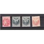 Libia - 1915/16 - Croce Rossa, serie n° 13/16. Cert.: IC. Cat. € 500 (**)